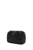Woman Black Long-Strap Woven Shoulder Bag | Derimod