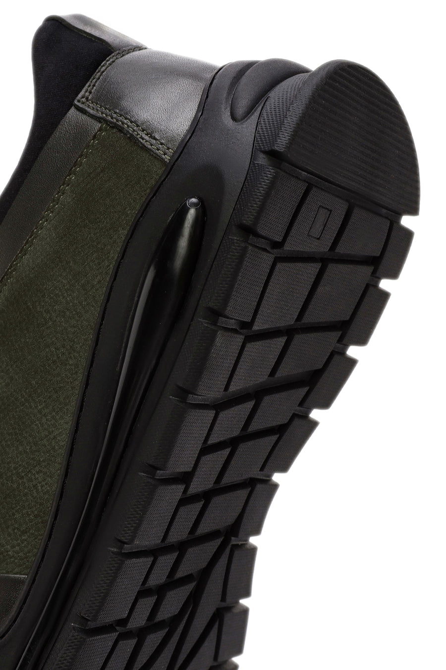 Erkek Yeşil Bağcıklı Nubuk Deri Casual Sneaker
