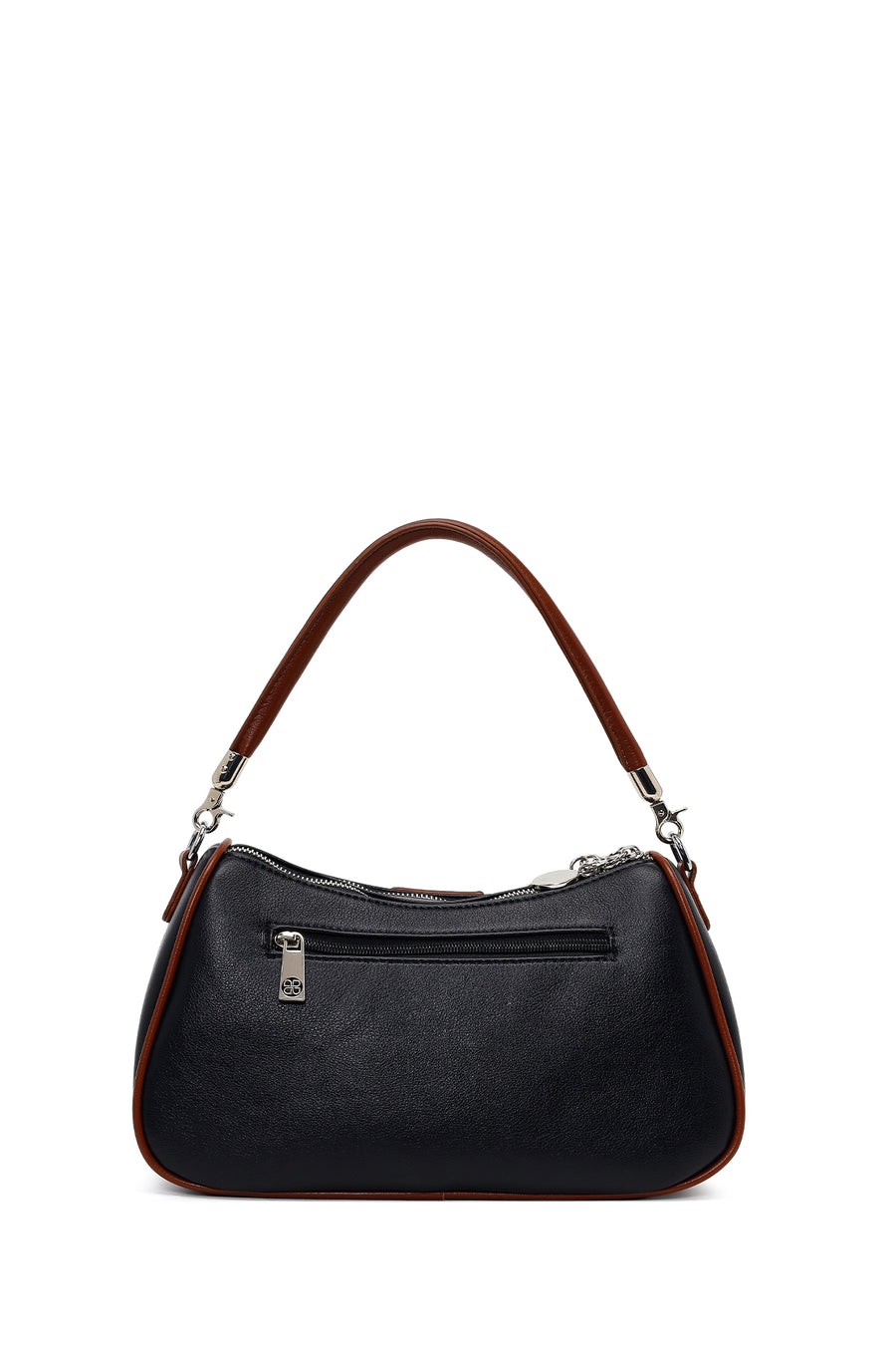 Woman Black Casual Shoulder Bag with Long Strap