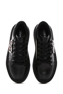 Women's Black Stone Sneaker | Derimod