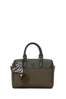 Kadın Haki Uzun Askılı Baskılı Charmlı Kol Çantası | Derimod