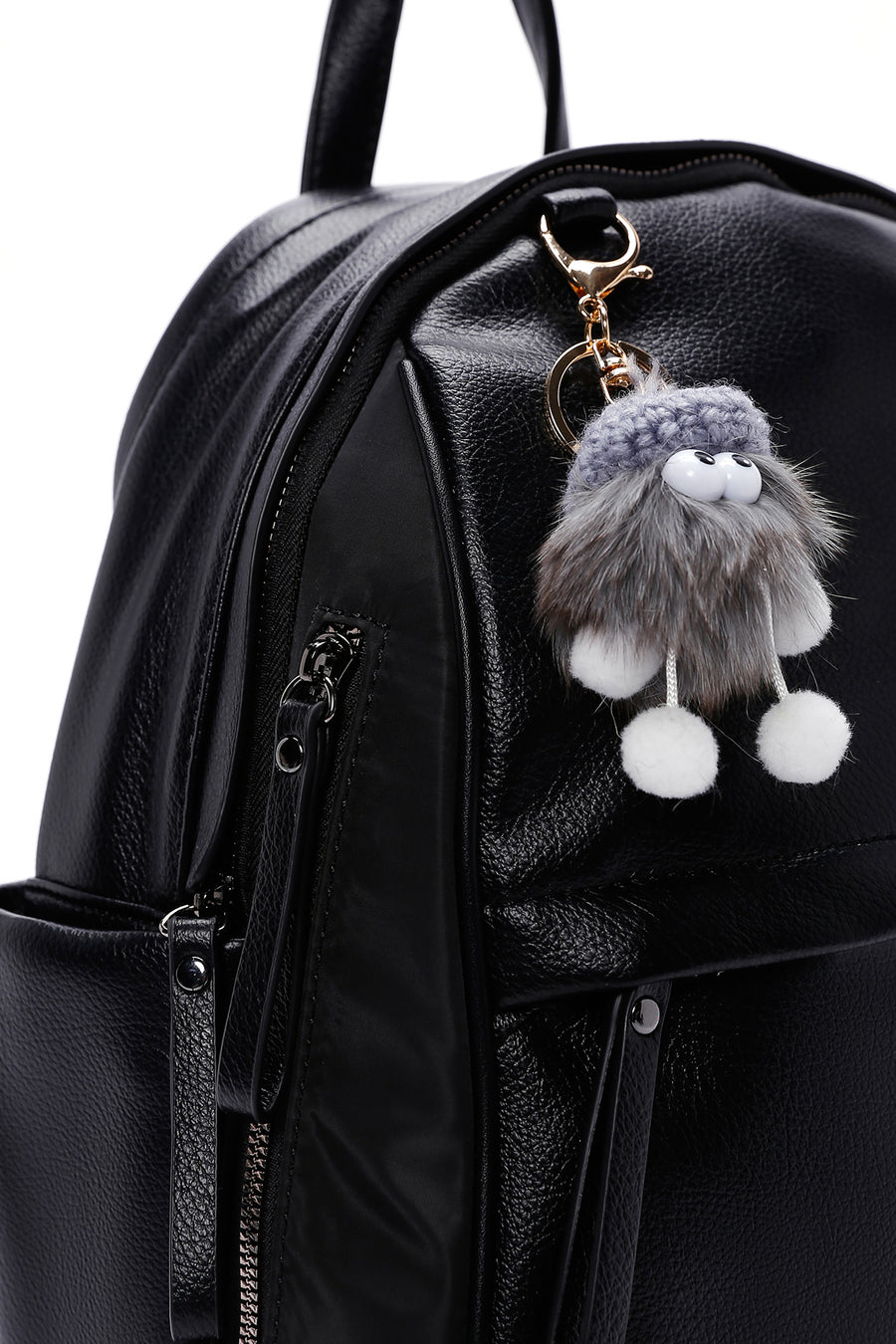 Women's Black Accessory Backpack