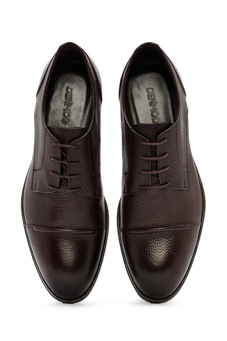 Men's Brown Laced Leather Classic Shoes