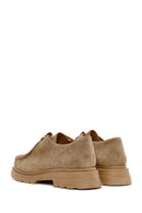 Women's Mink Lace-Up Suede Leather Masculine Shoes | Derimod