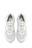 Women's White Leather Sneaker | Derimod