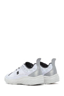 Women's White Lace-Up Thick Soled Sneaker | Derimod