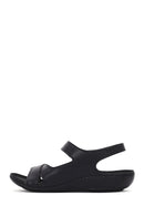 Women's Black Strappy Comfort Sandals | Derimod