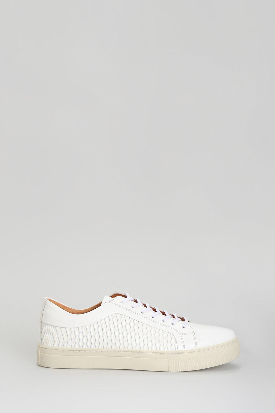 Beyaz Erkek Deri Sneaker