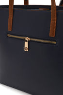 Woman Navy Blue Classic Shoulder Bag | Derimod