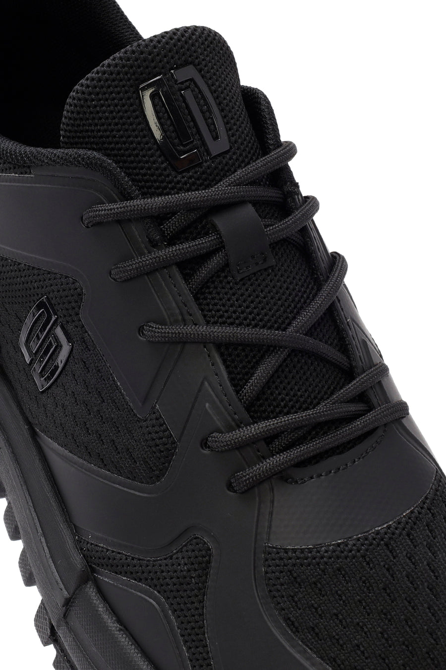 Derimod Zero Men's Black Lace Up Fabric Sneaker