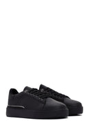 Men's Black Lace-Up Thick Sole Sneaker | Derimod