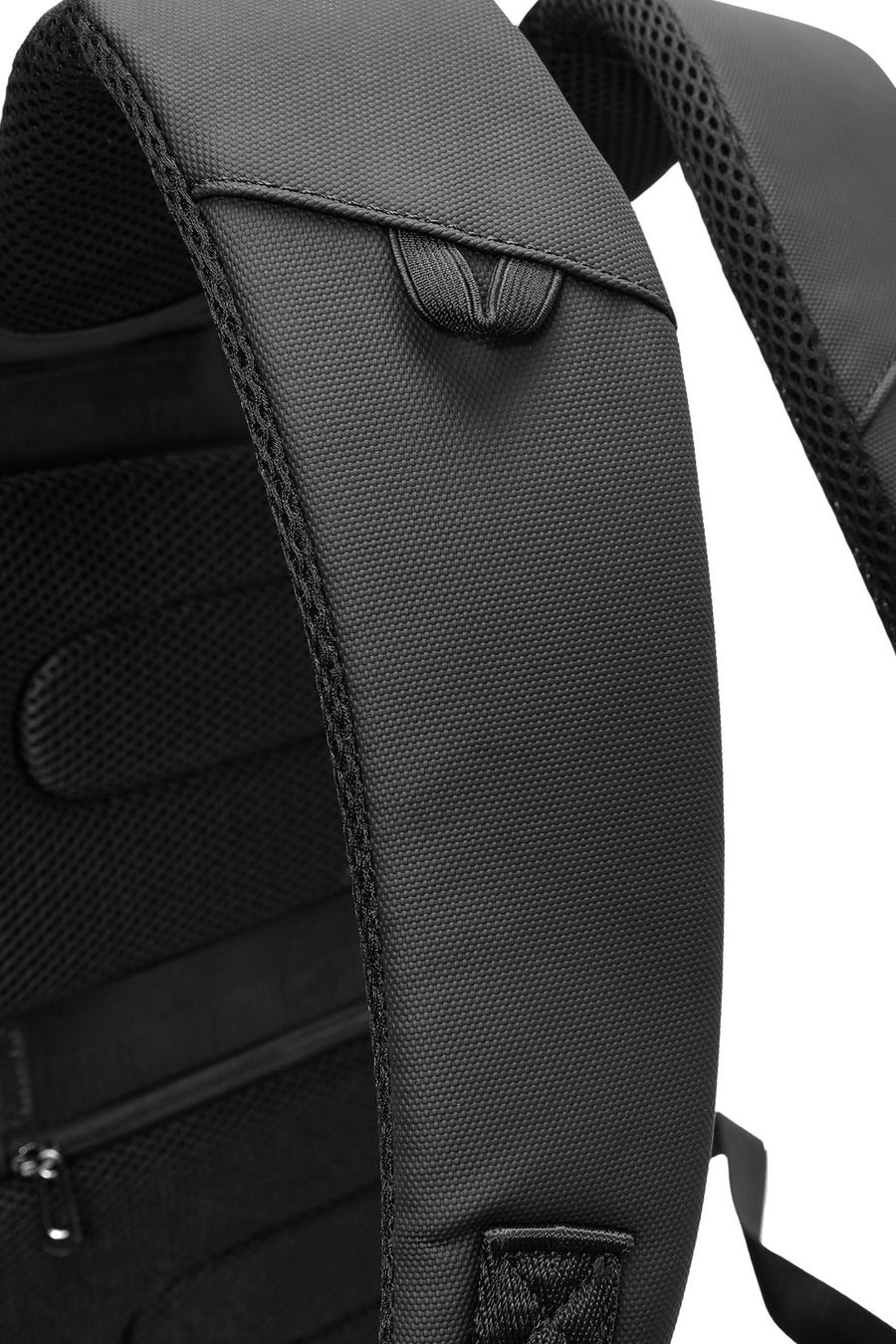 D-Pack Unisex Black Fabric Backpack