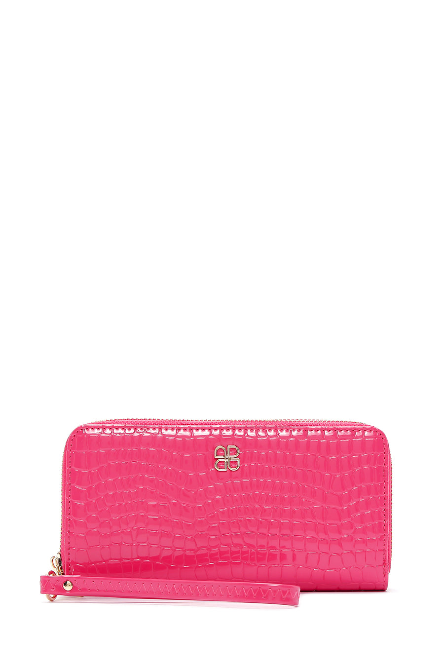 Women's Pink Crocodile Wallet 000A2D5506E3 | Derimod