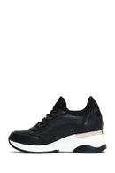 Women's Black Wedge Heeled Sneaker | Derimod