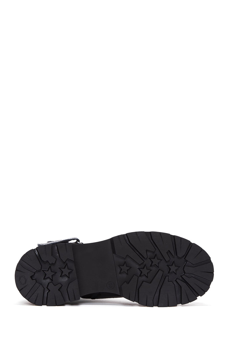 Women's Black Lace-Up Zippered Leather Combat Boots