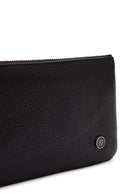 Men's Black Leather Handbag | Derimod