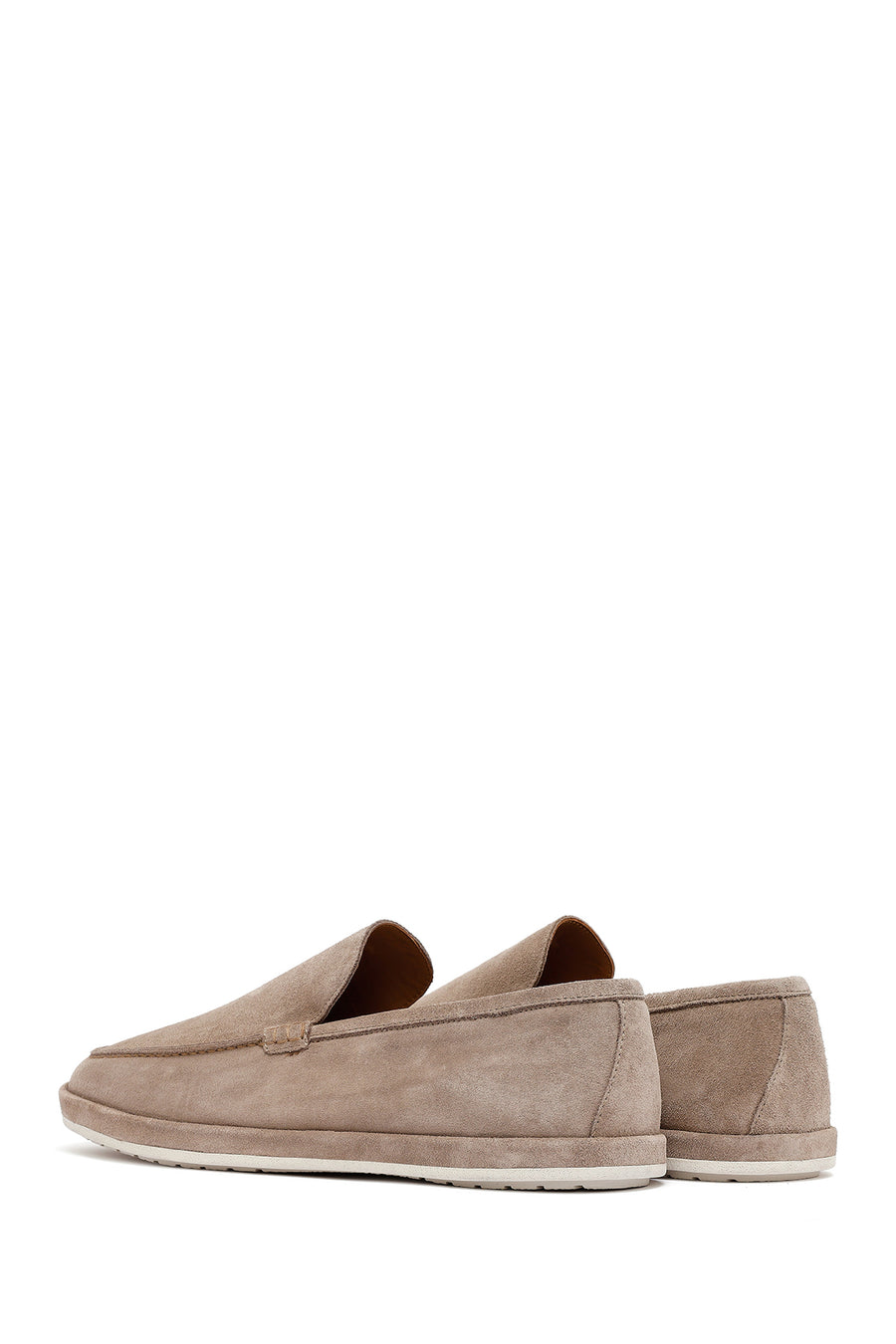 Men's Beige Suede Leather Loafer