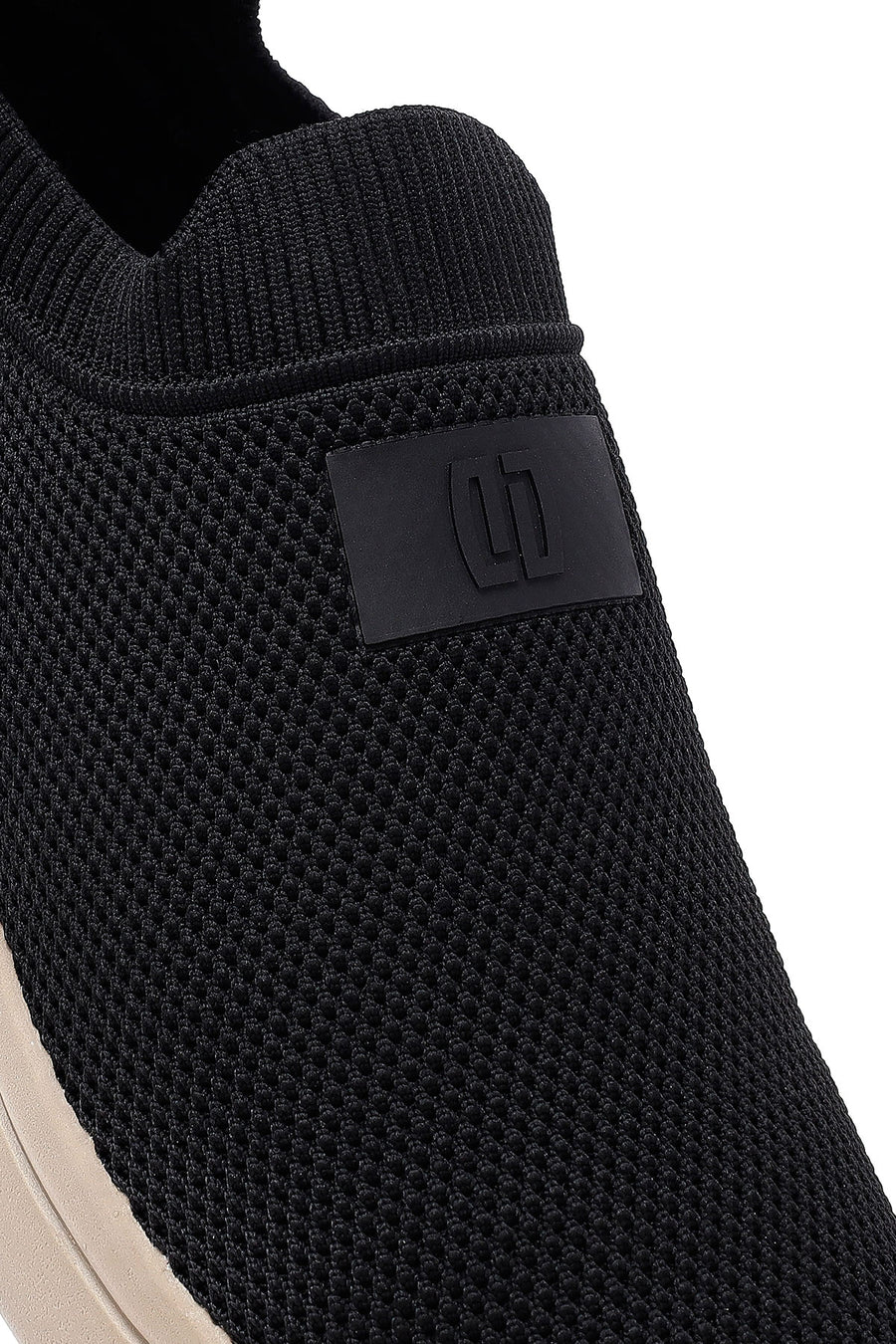 Derimod Zero Men's Black Thick Soled Fabric Sneaker