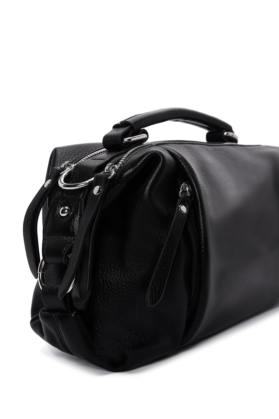 Women's Black Long Strap Shoulder Bag