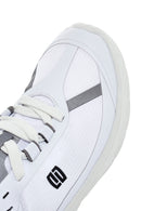 Women's White Lace-Up Thick Soled Sneaker | Derimod