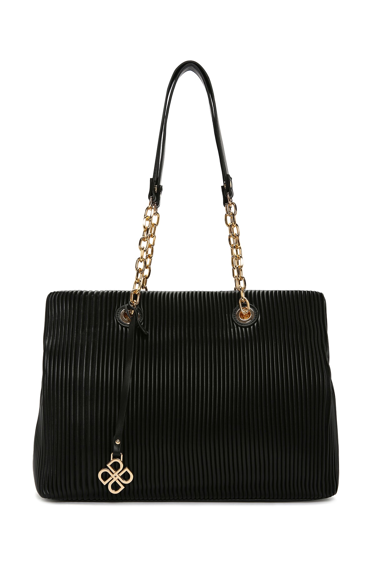 Women's Black Chain Strap Shoulder Bag 24WBD244118 | Derimod