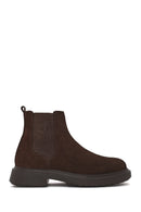 Male Brown Suede Chelsea Boots | Derimod