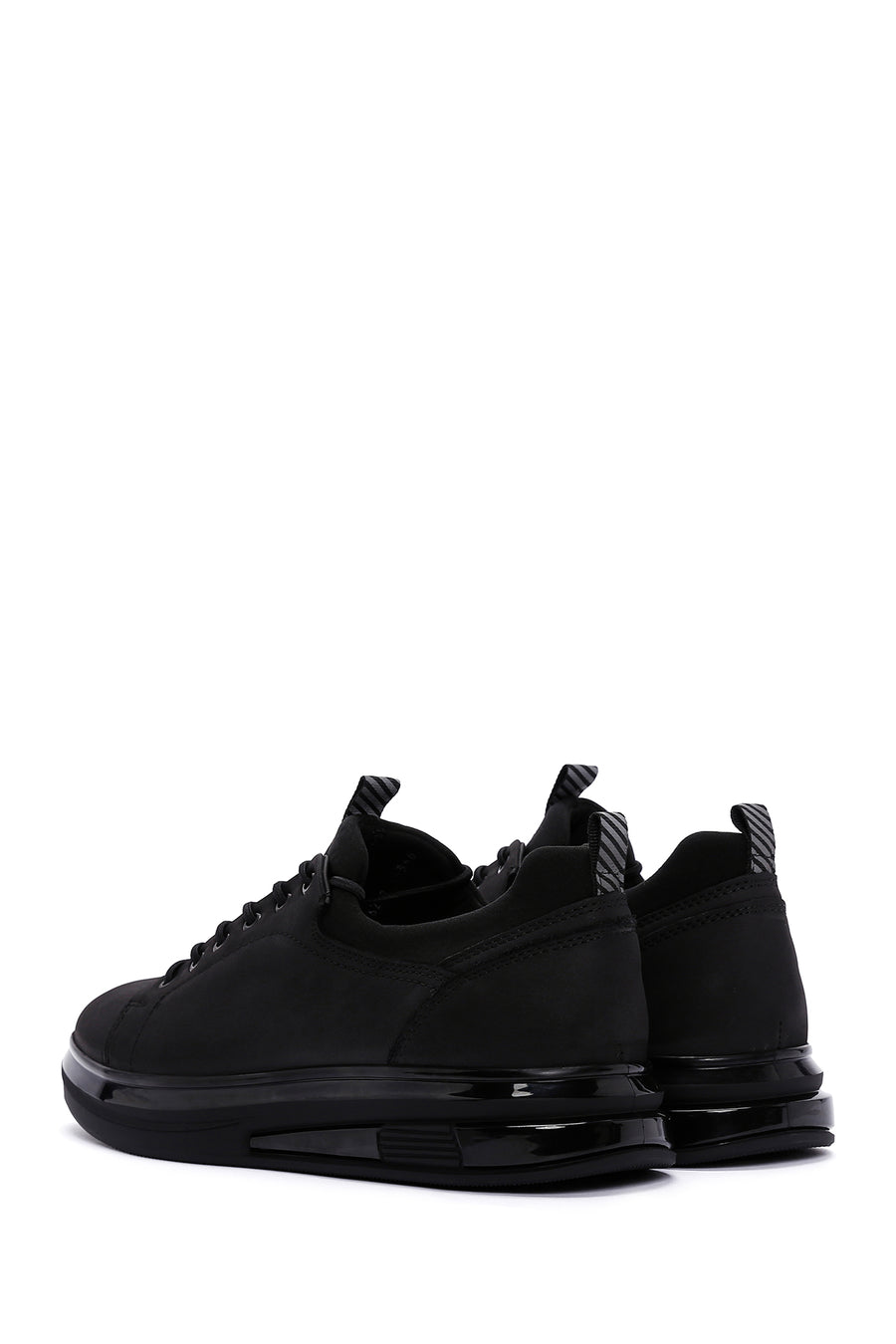 Men's Black Nubuck Leather Sneaker