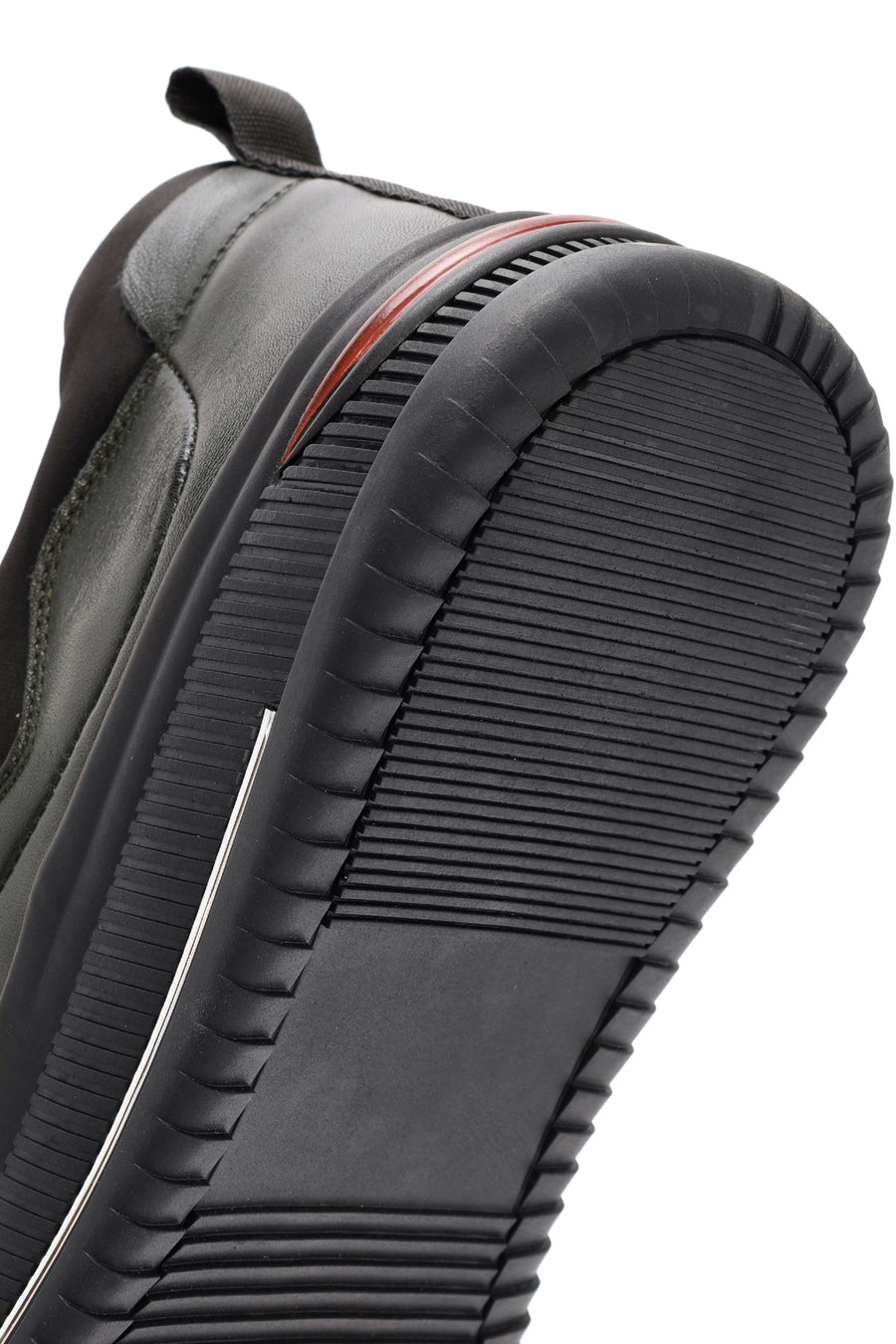 Erkek Yeşil Bağcıklı Deri Sneaker