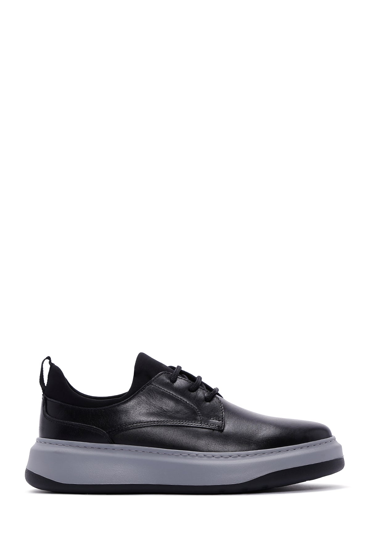 Men's Black Leather Sneaker 23WFD631218 | Derimod