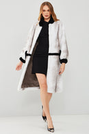 Aspen Women's White Teddy Coat | Derimod