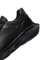 Men's Black Leather Sneaker | Derimod