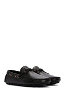 Men's Black Leather Comfort Loafer | Derimod