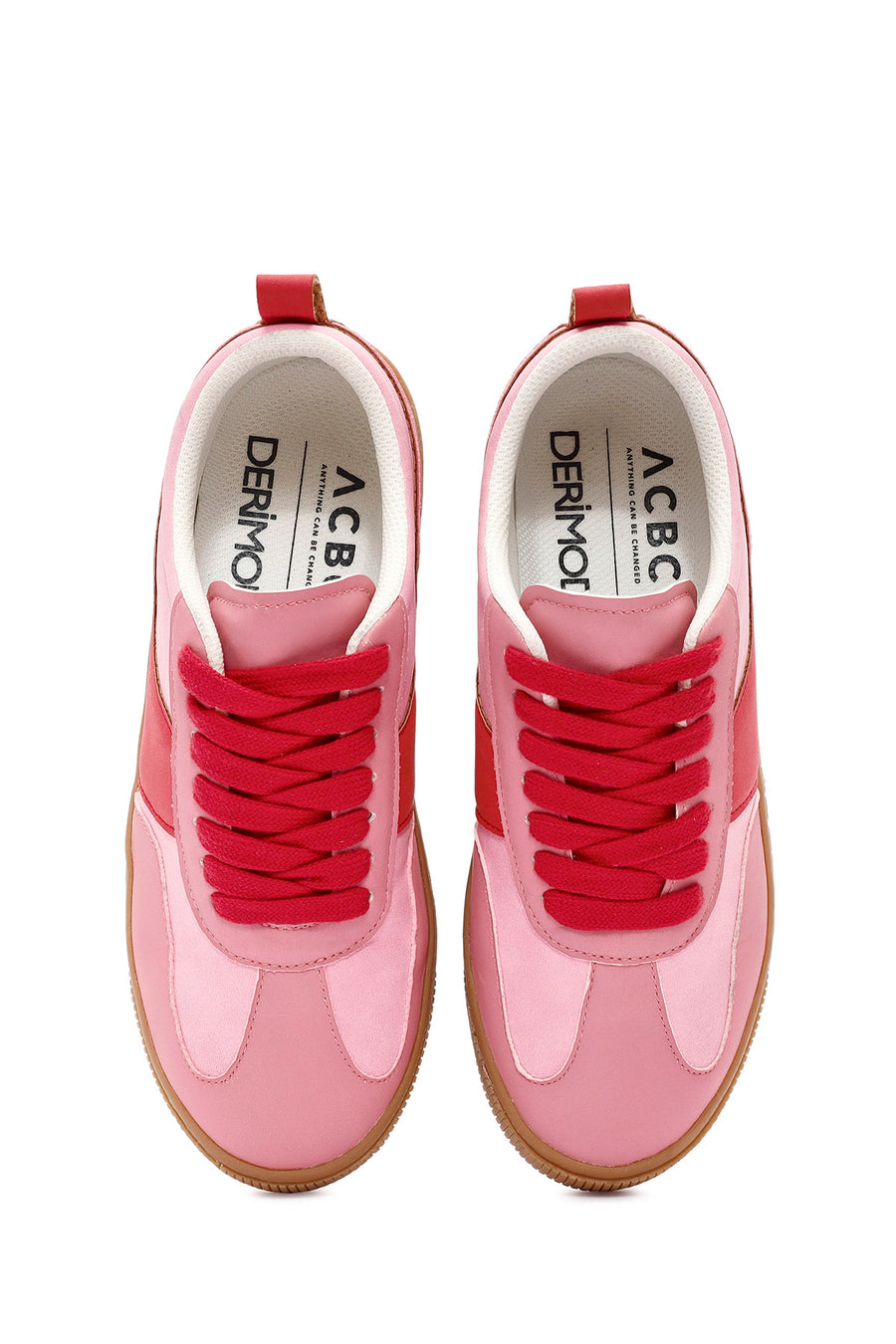 ACBC x Derimod Kadın Pembe Bağcıklı Süet Sneaker
