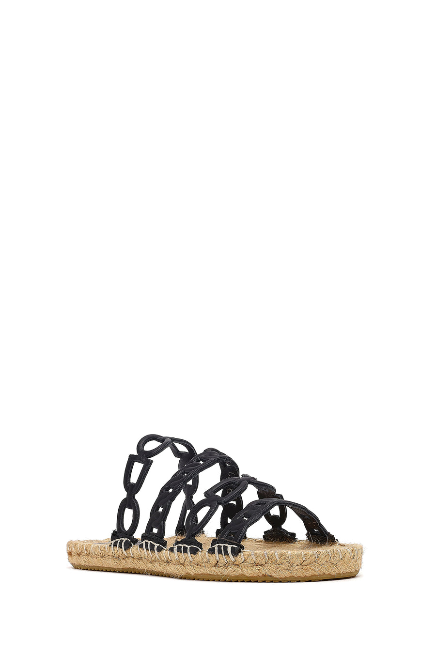 Women's Black Leather Slippers