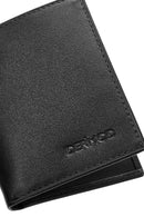 Men's Black Leather Card Holder | Derimod