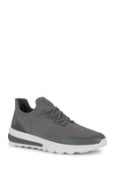 Geox Men's Gray Spherica Active Lace Up Fabric Sneaker | Derimod