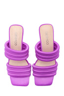 Women's Purple Heeled Slippers | Derimod