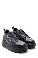 Women's Leather Zipper Detailed Shoes | Derimod