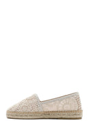 Women's Beige Fabric Espadrilles | Derimod