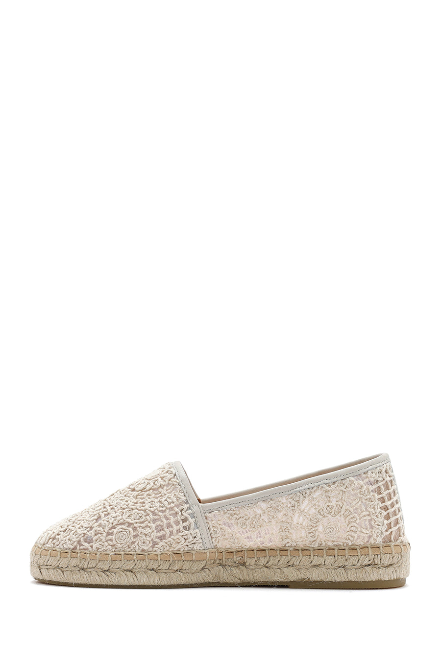 Women's Beige Fabric Espadrilles