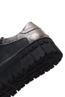 Women's Black Thick Soled Sneaker | Derimod