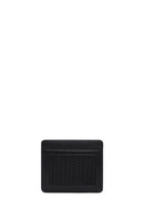 Men's Black Leather Card Holder | Derimod