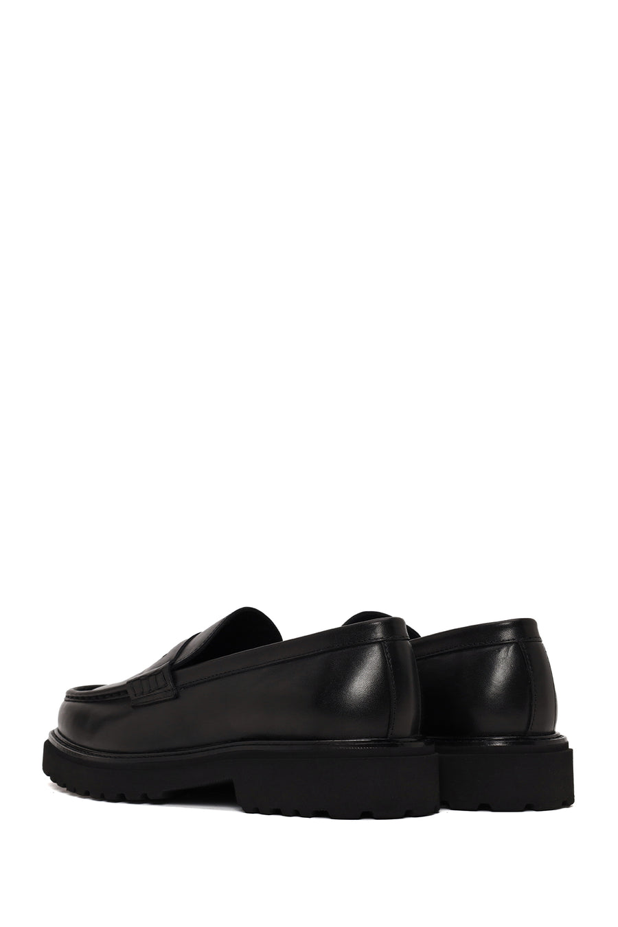 Male Black Leather Casual Loafer