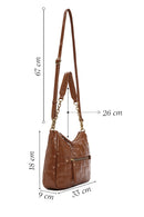 Women's Tan Long Strap Patent Leather Crossbody Bag | Derimod