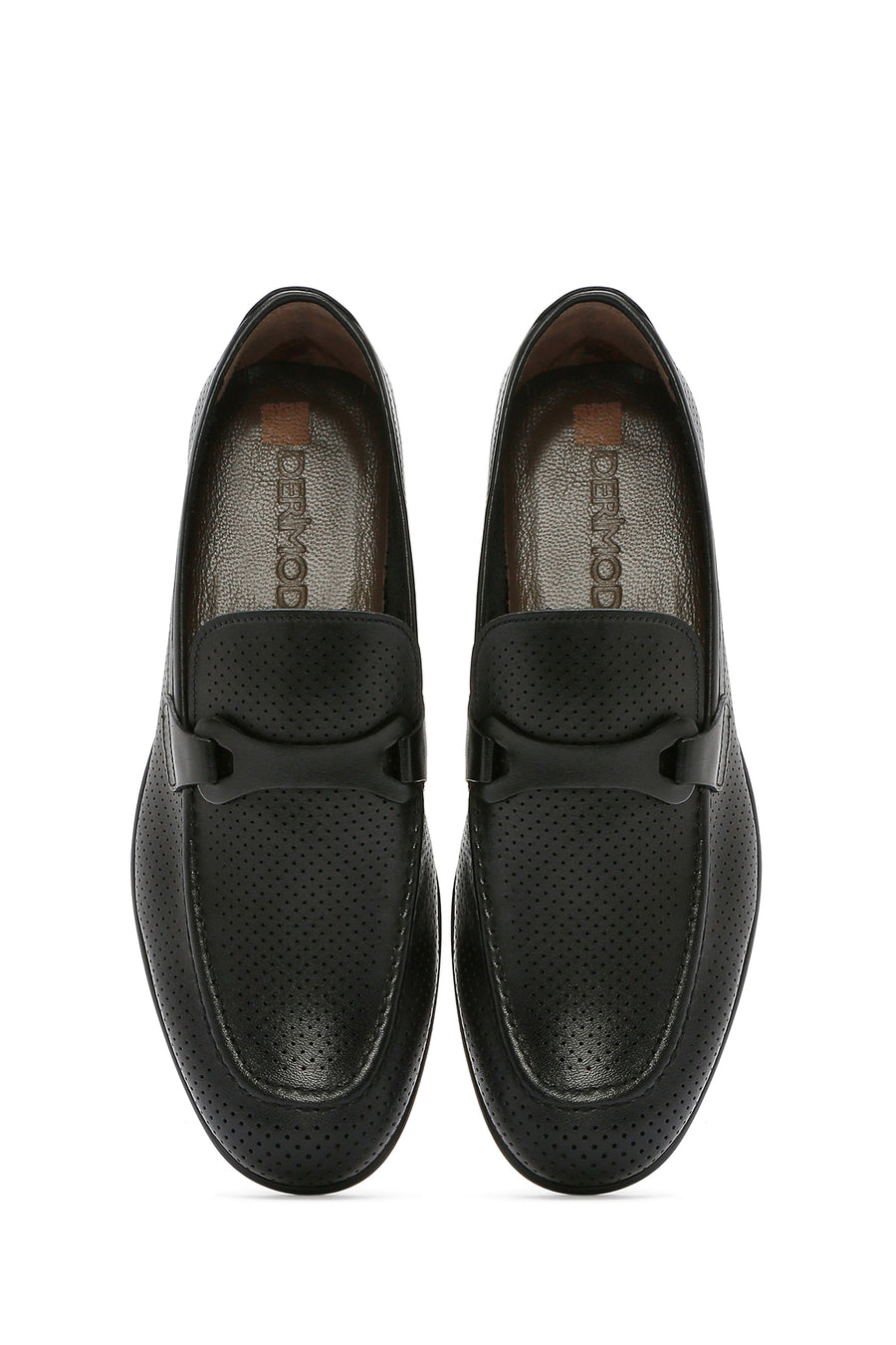 Erkek Siyah Deri Klasik Loafer
