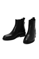 Women's Black Leather Chelsea Boots | Derimod