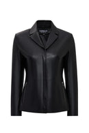Helen Women's Black Leather Jacket | Derimod