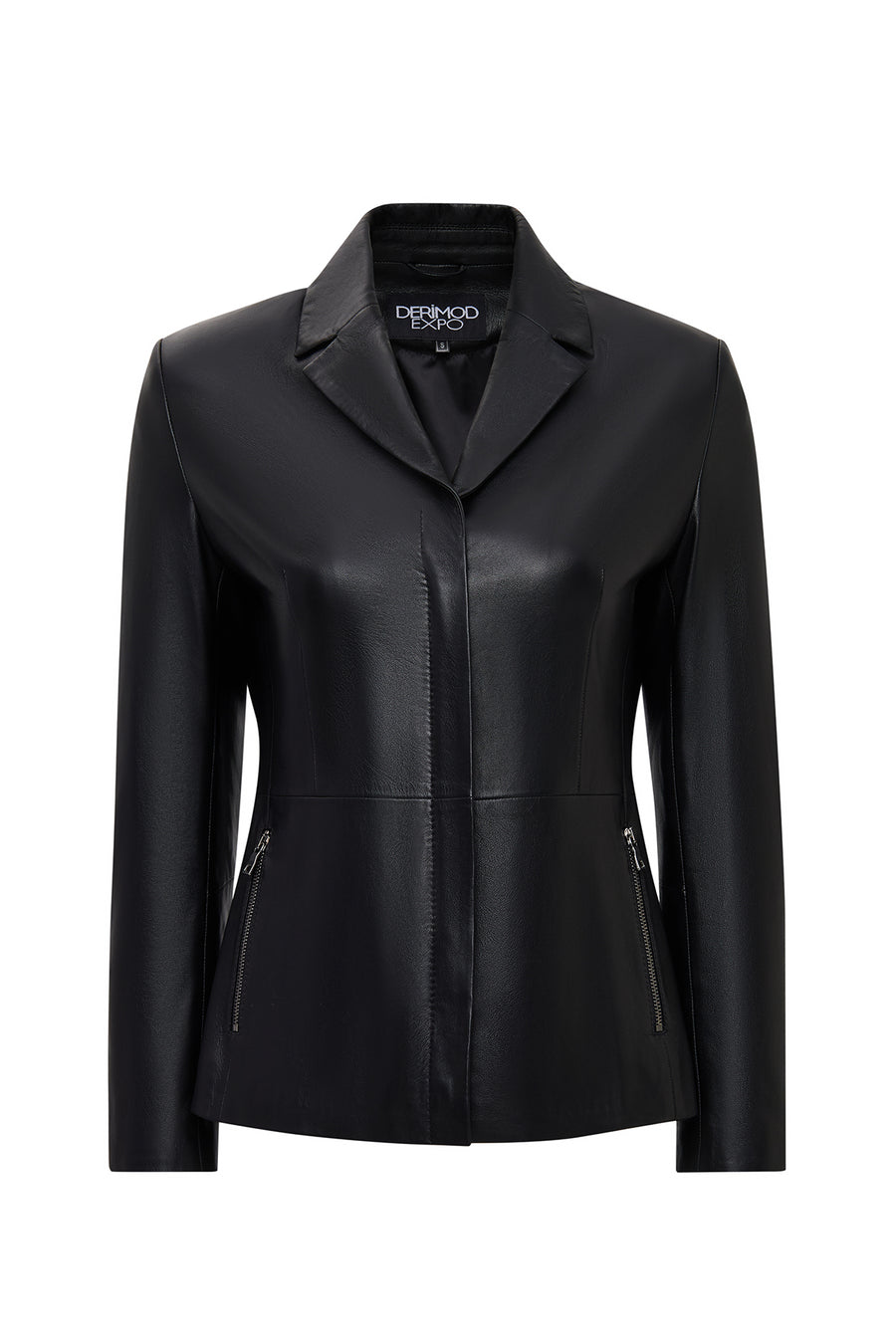 Helen Women's Black Leather Jacket 25WGE56101M | Derimod
