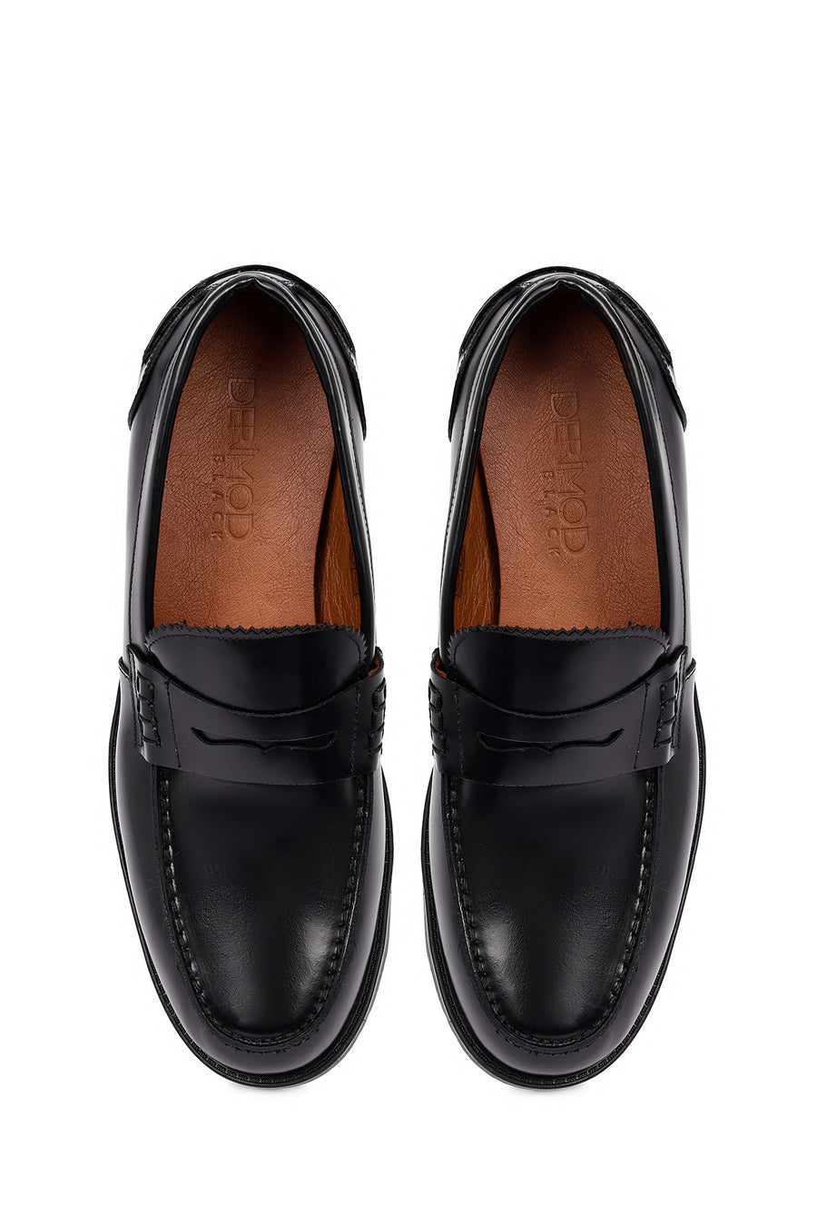 Erkek Siyah Deri Casual Loafer