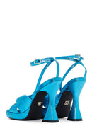 Women's Blue Platform Heeled Sandals | Derimod